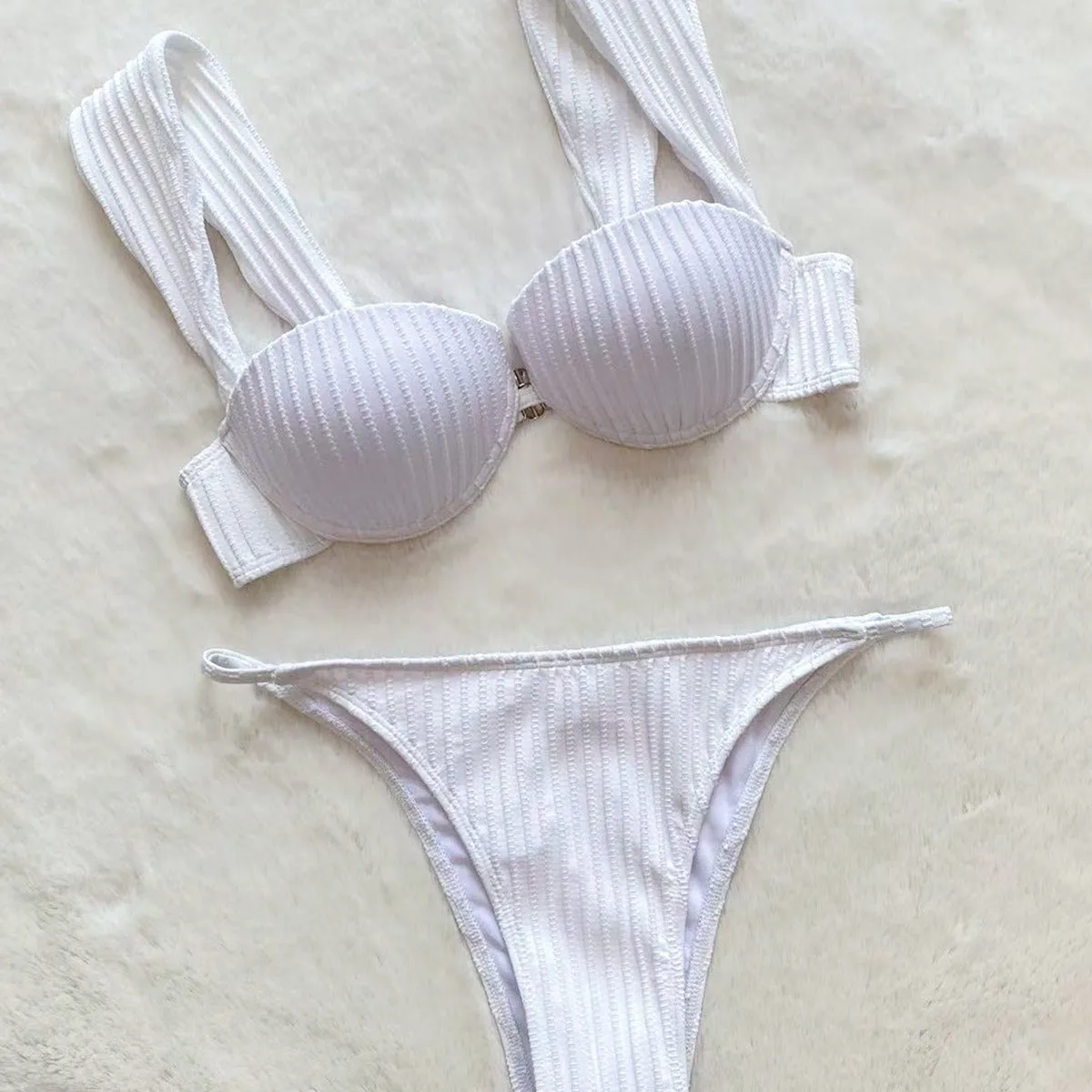 Sleek and Seductive Women's Two-Piece Swimsuit