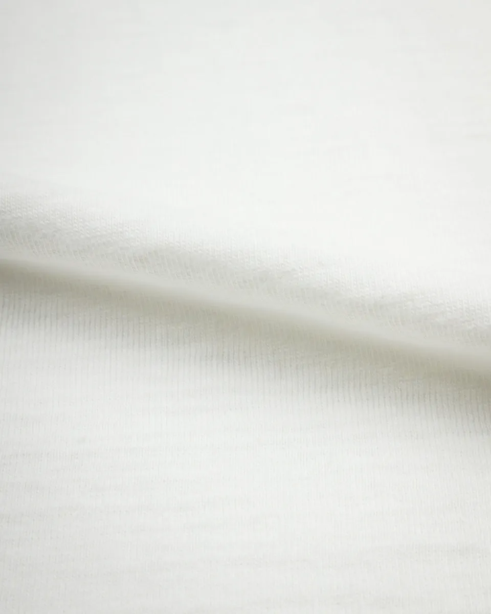 Slub Cotton Pocket Tee - Off White
