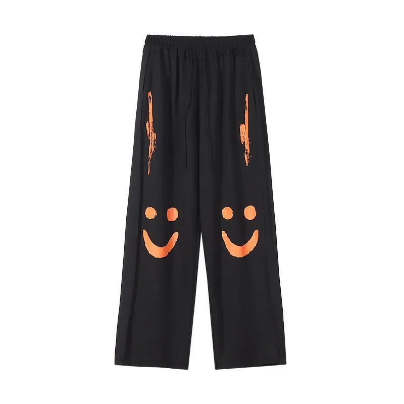 Sports casual pants smiley trousers