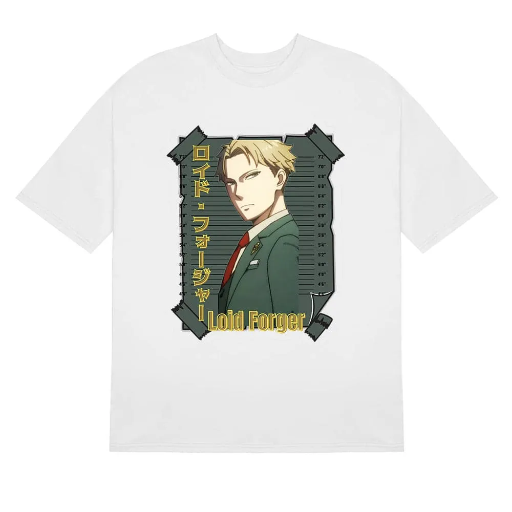 Spy Family Loid Forger T-Shirt - Mugshot Design | High-Quality Anime Shirt