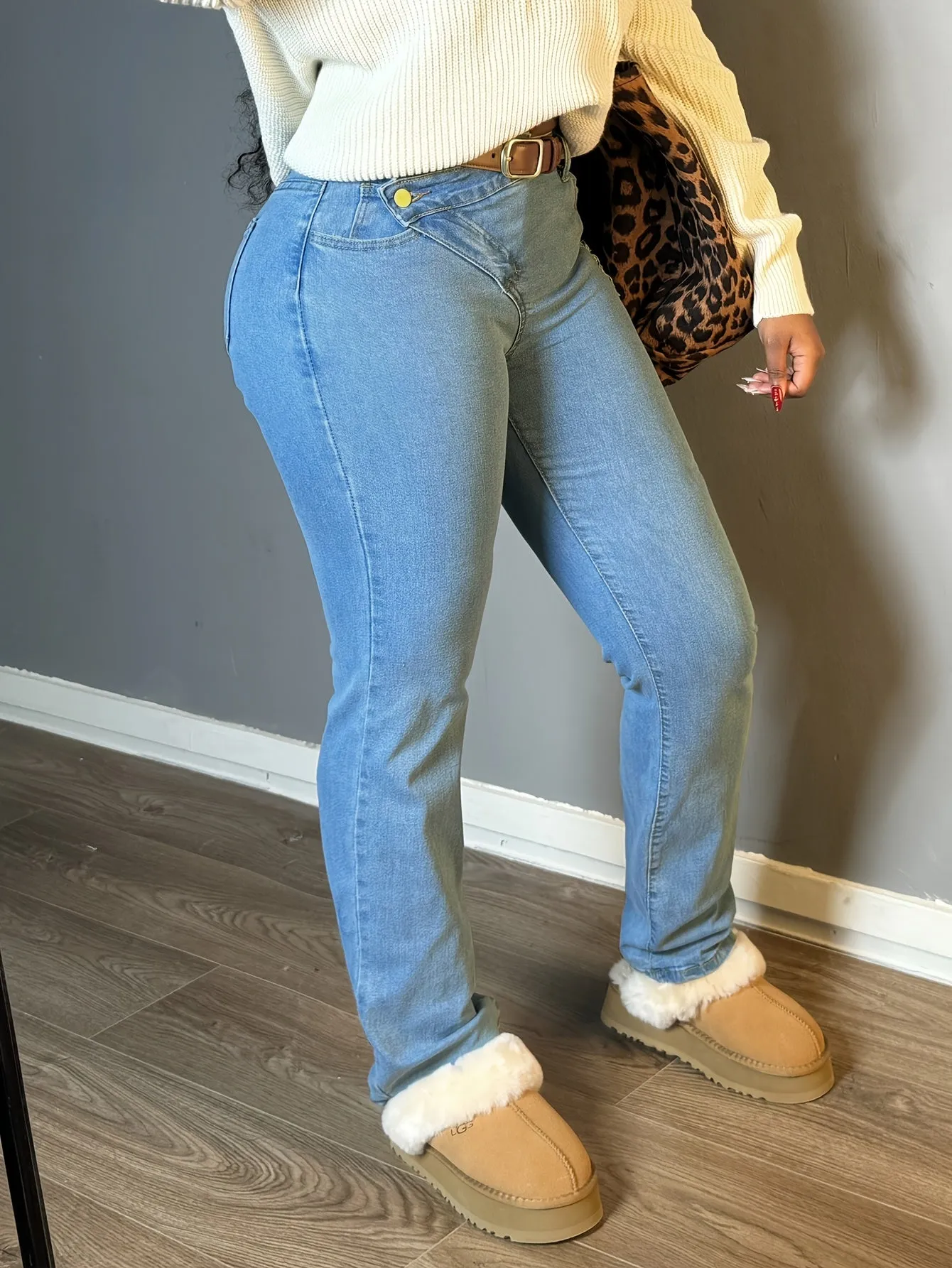 Stretch Denim Casual Style, Machine Washable Jeans