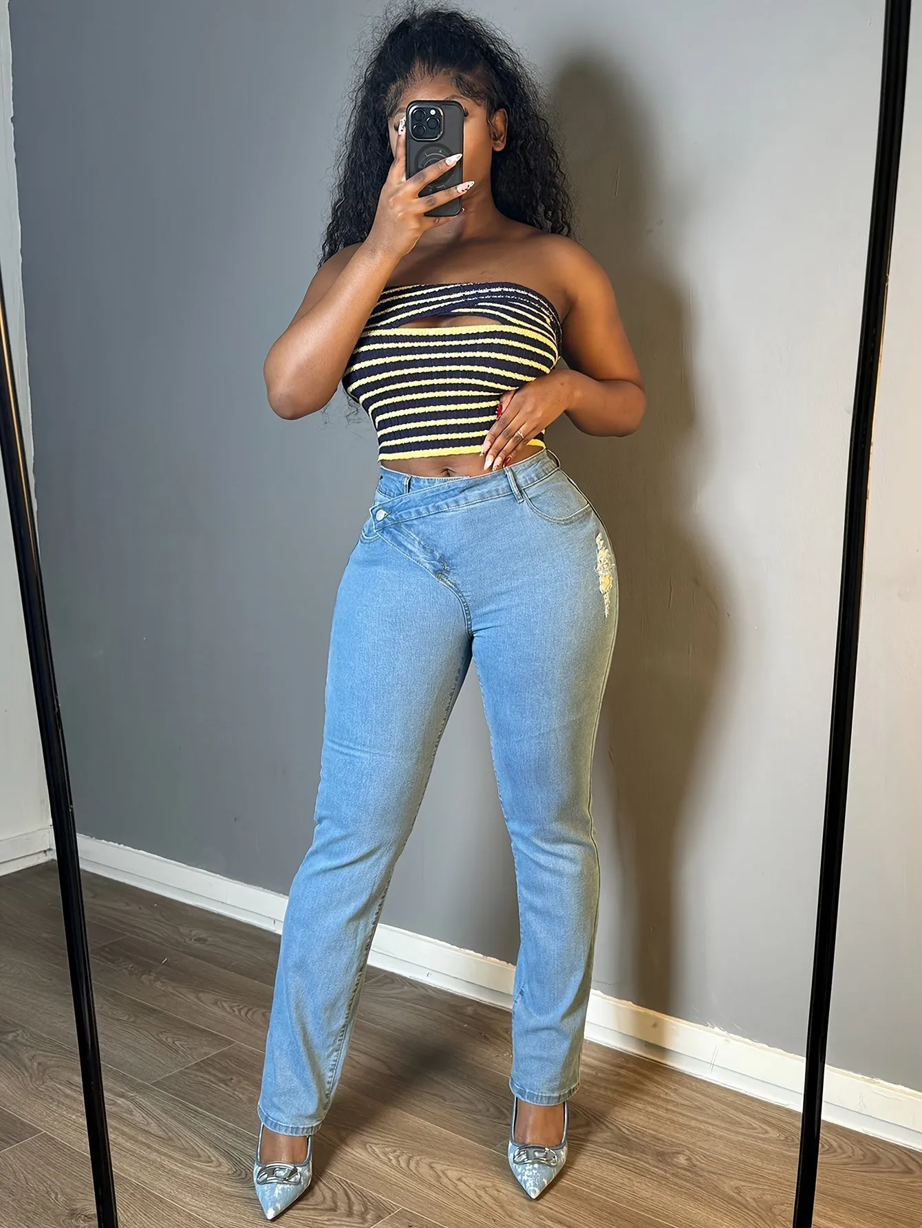 Stretch Denim Casual Style, Machine Washable Jeans