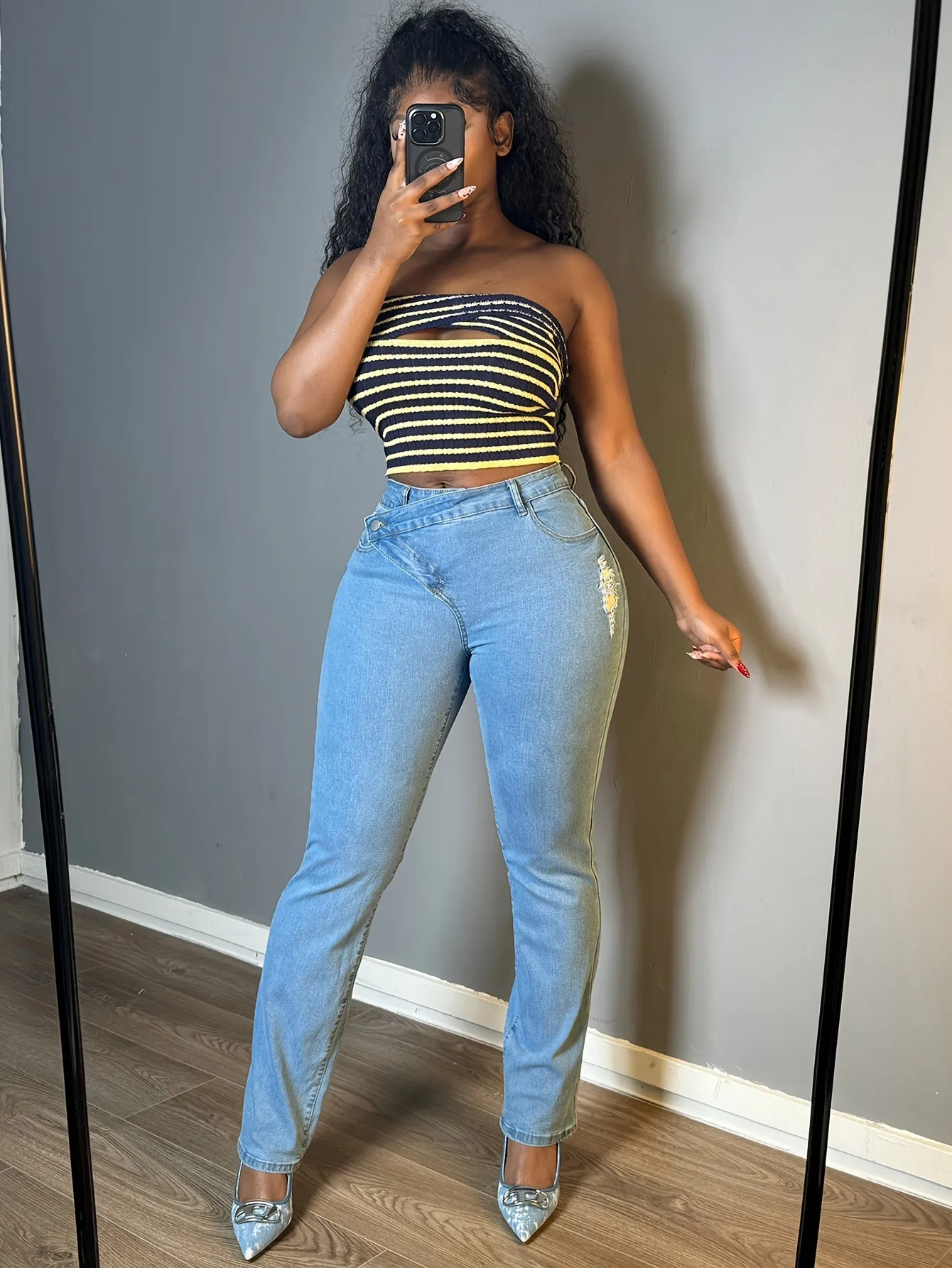 Stretch Denim Casual Style, Machine Washable Jeans