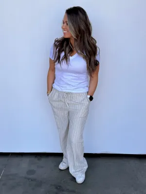 Stripe Linen Pants