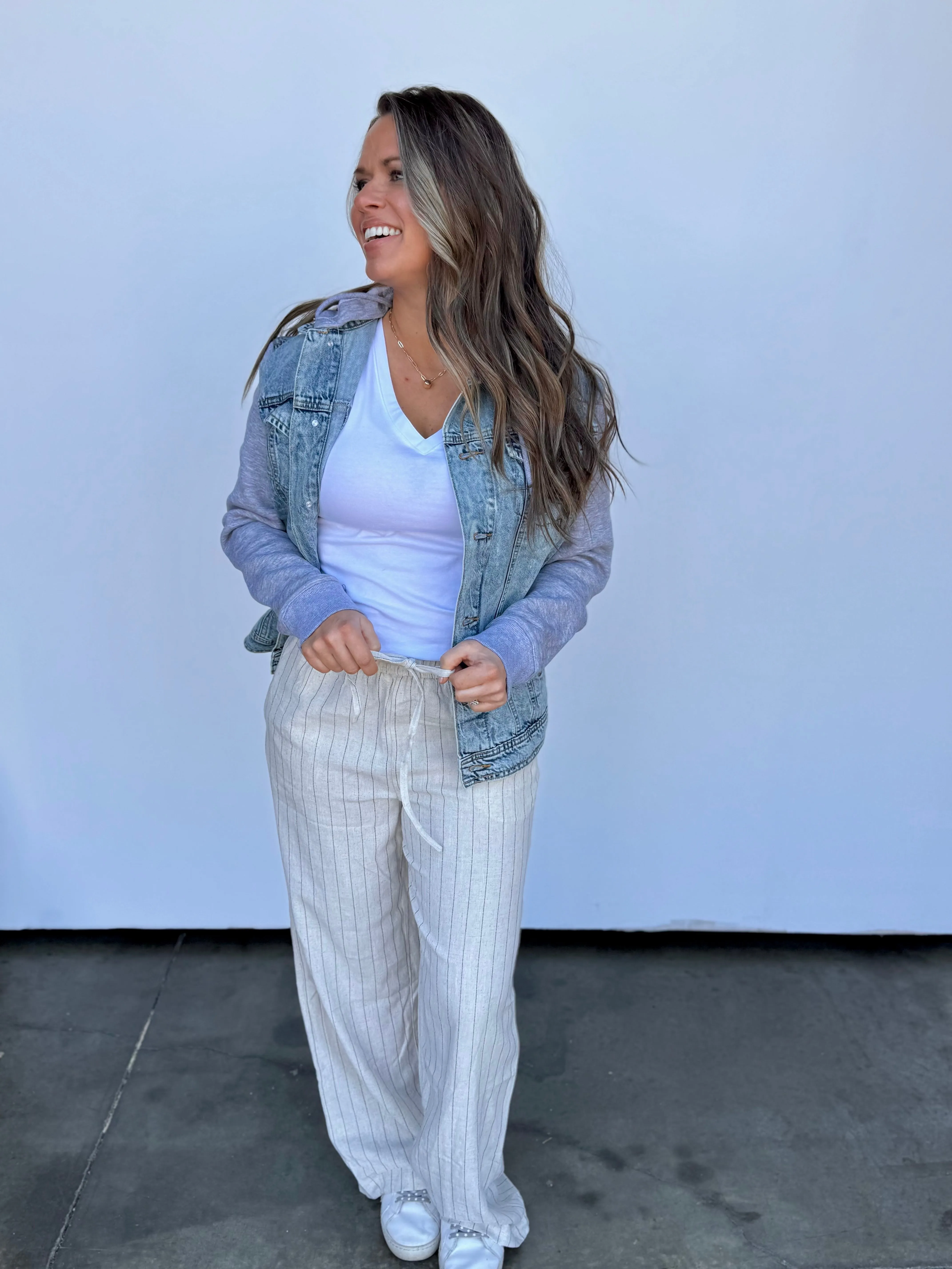 Stripe Linen Pants