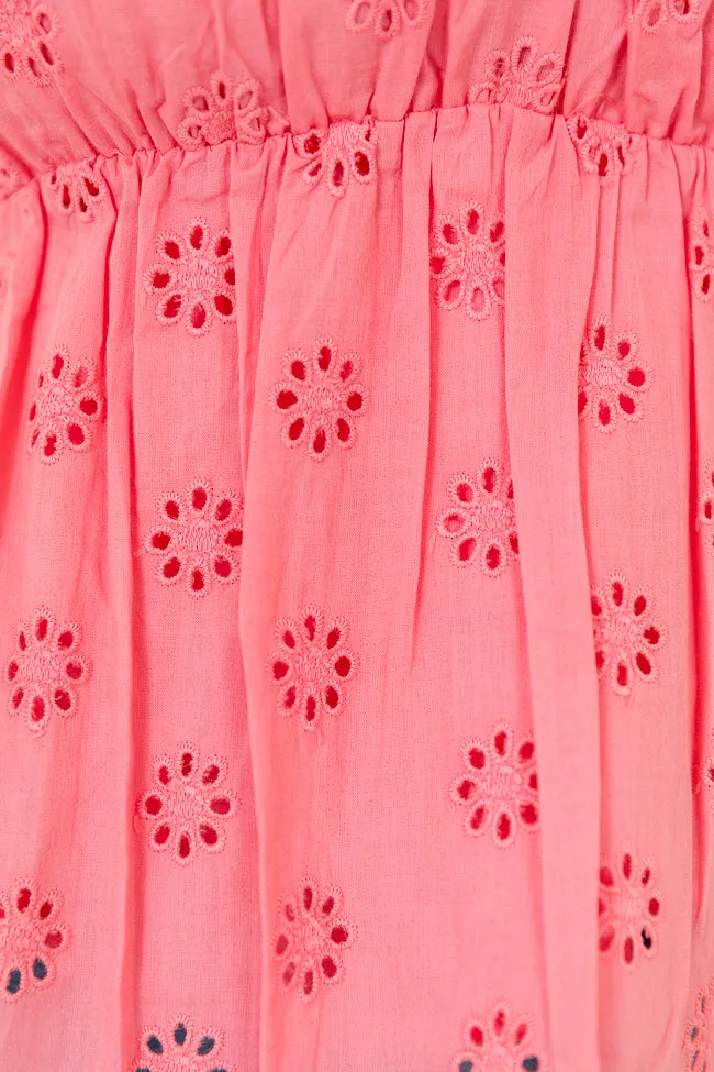 Summer Soiree Pink Eyelet Tank FINAL SALE