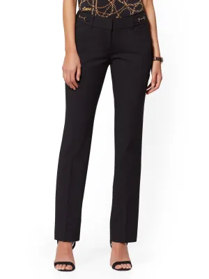 Tall Horsebit-Accent Straight-Leg Pant - Signature - 7th Avenue