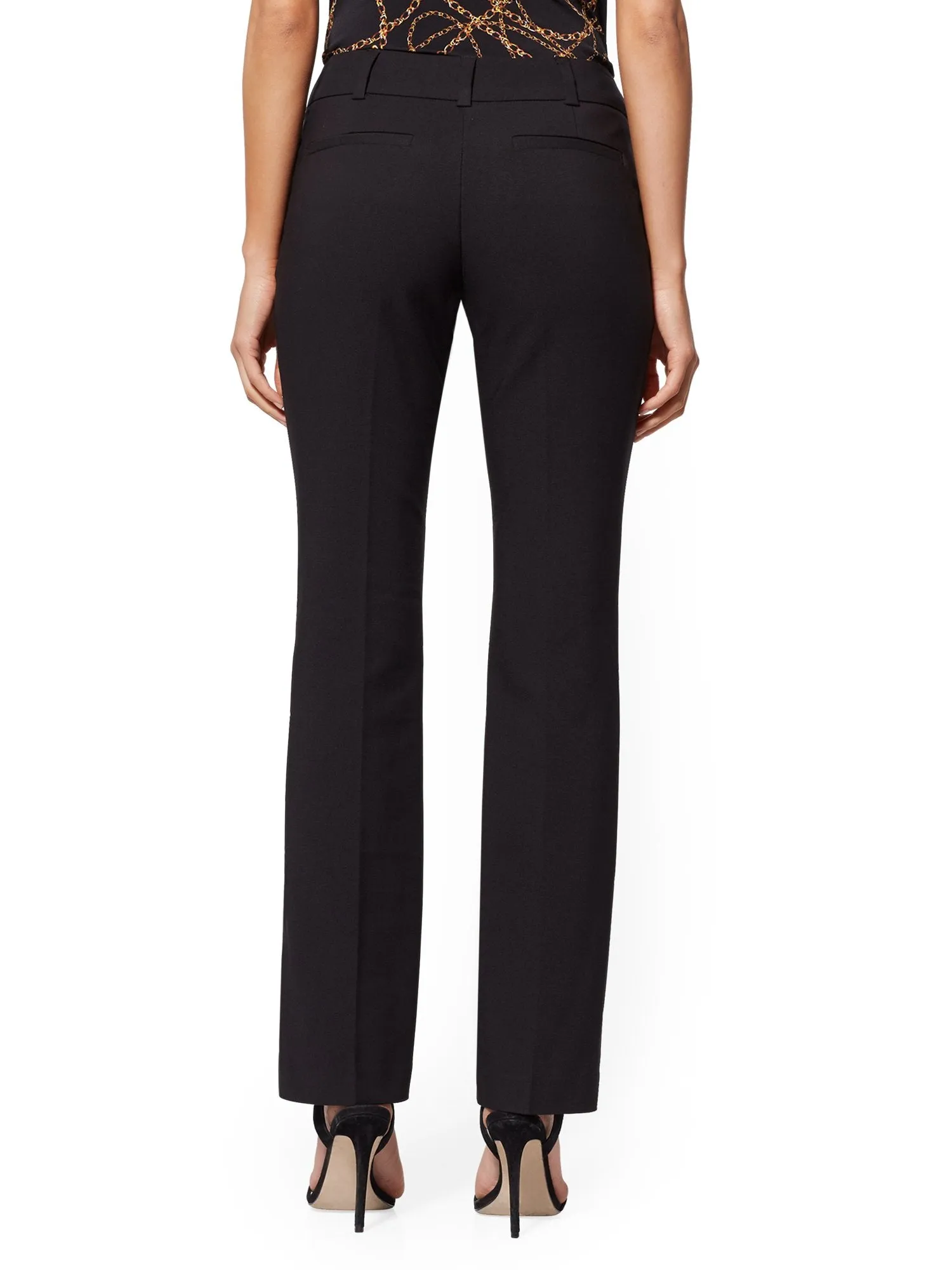 Tall Horsebit-Accent Straight-Leg Pant - Signature - 7th Avenue