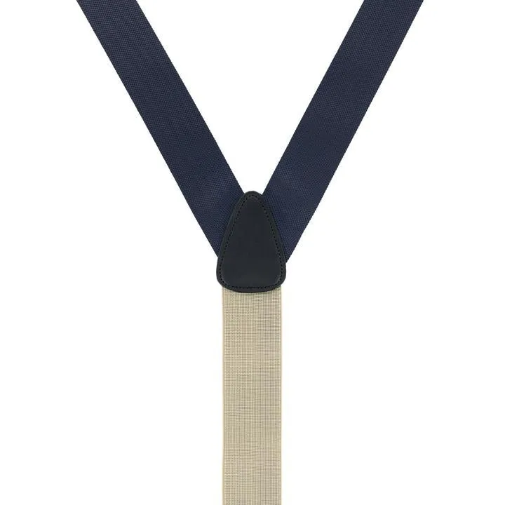 Trafalgar Big & Tall Hudson Solid Color Button End Braces |