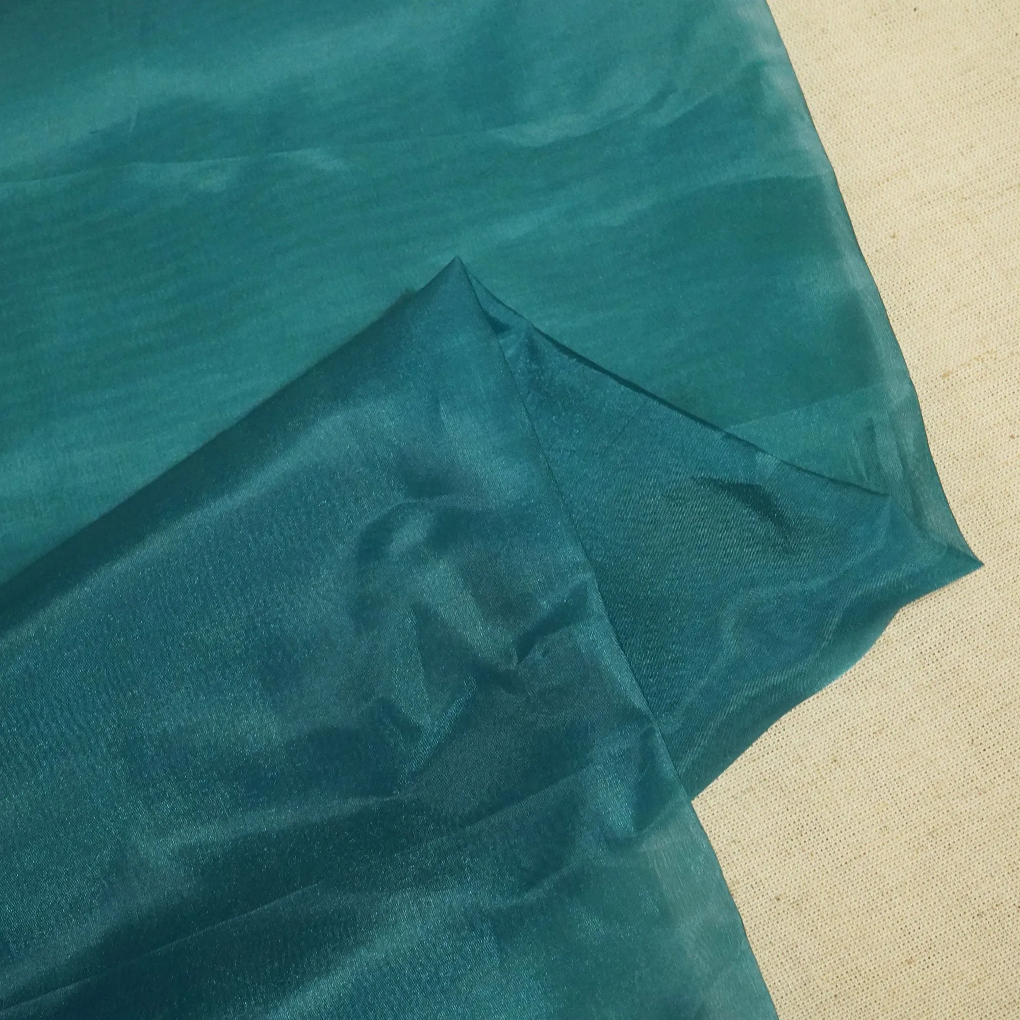 Turquoise Blue Liquid Organza SE-24649
