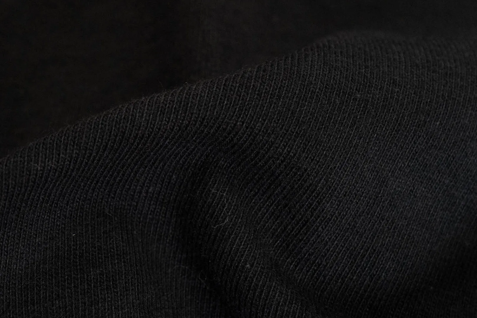 Unique Garment 7oz 'Airy' Plain Loopwheel Tee (Black)