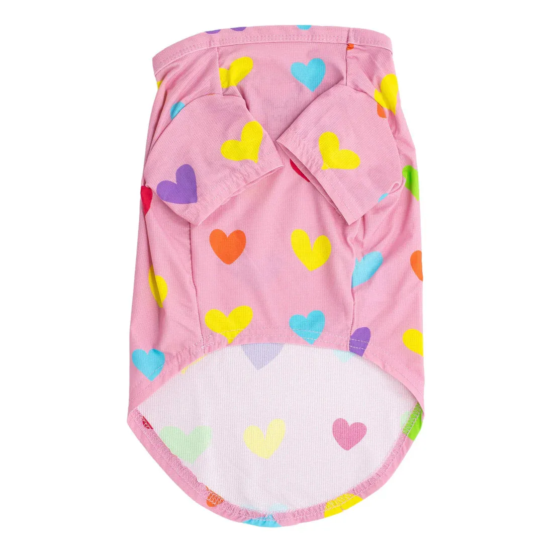 Vibrant Hound Heart Explosion Dog Cooling  T Shirt