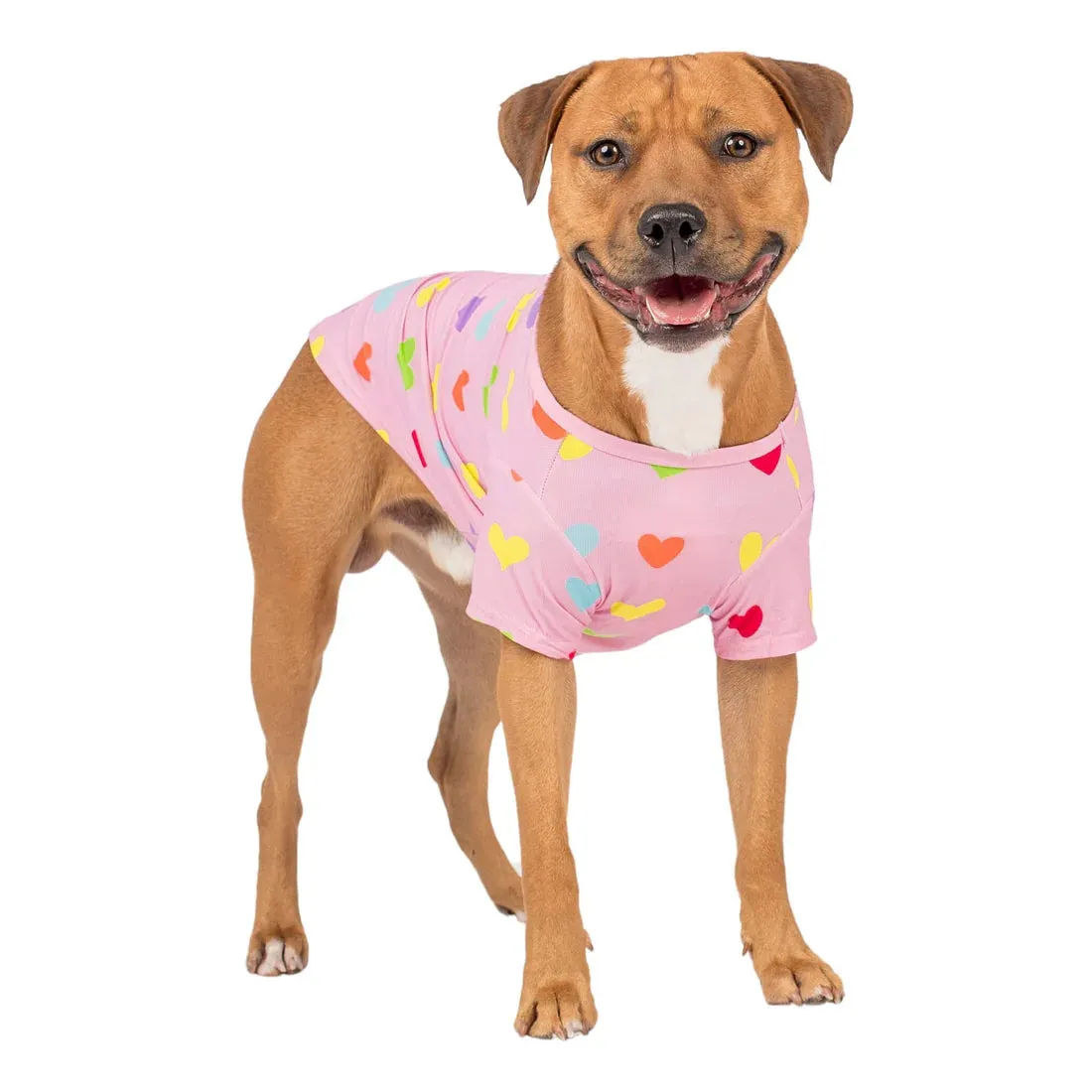 Vibrant Hound Heart Explosion Dog Cooling  T Shirt