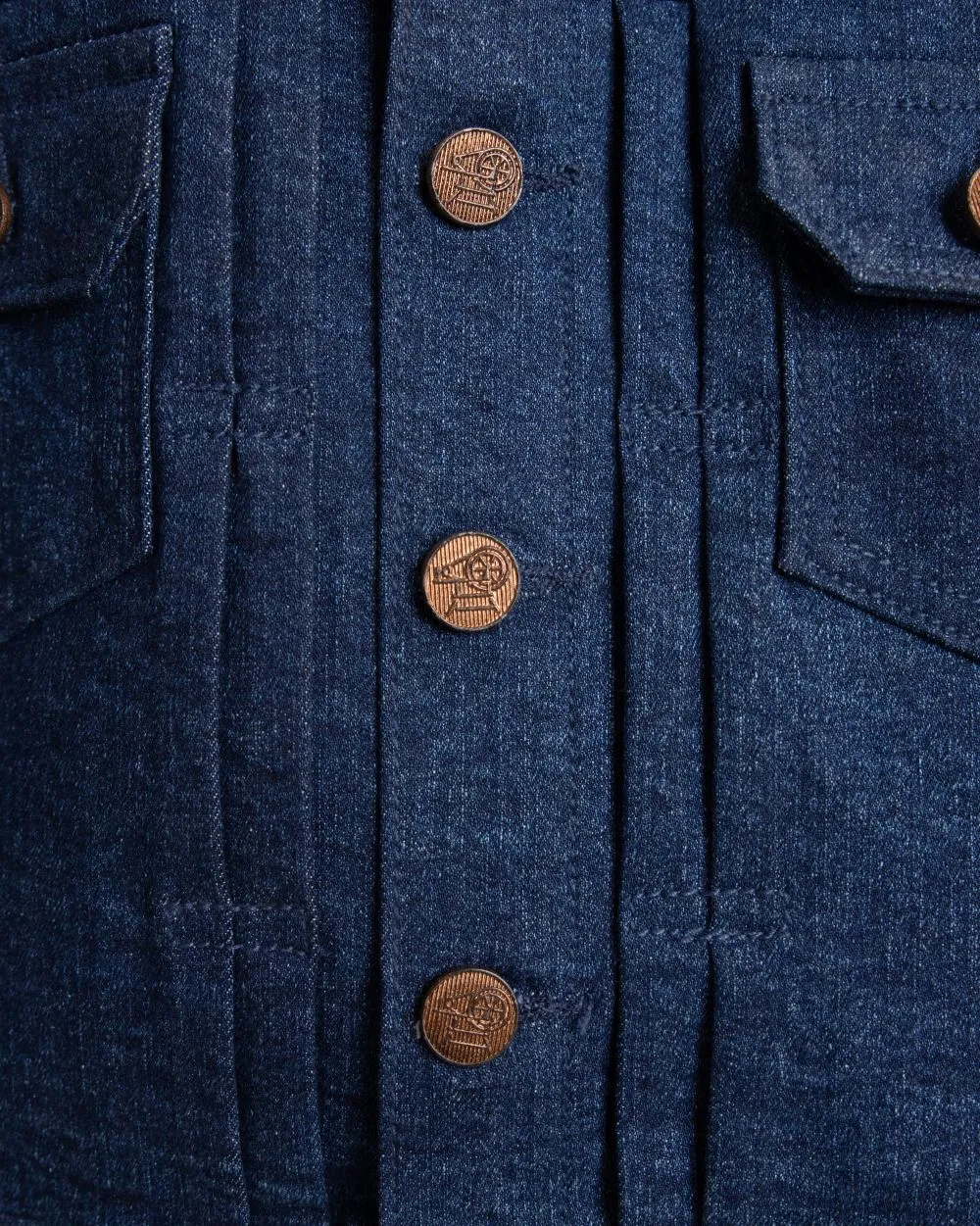WASHED DOWN BLUE RINSE DENIM PLEATED JACKET WITH MATCHING PANTS CO-ORD SET