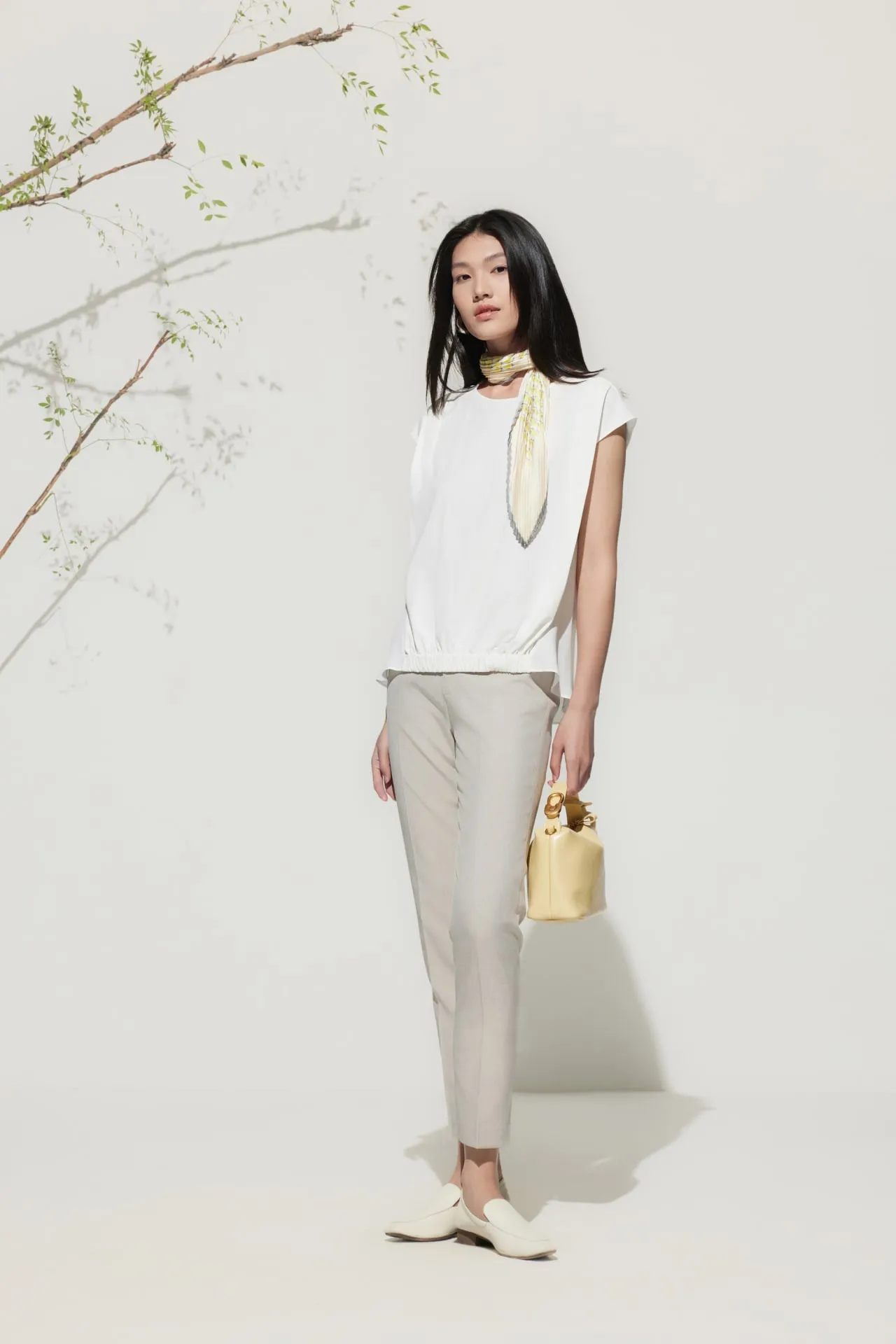Water & Oil Repellent Ankle Cigarette Suit Pants