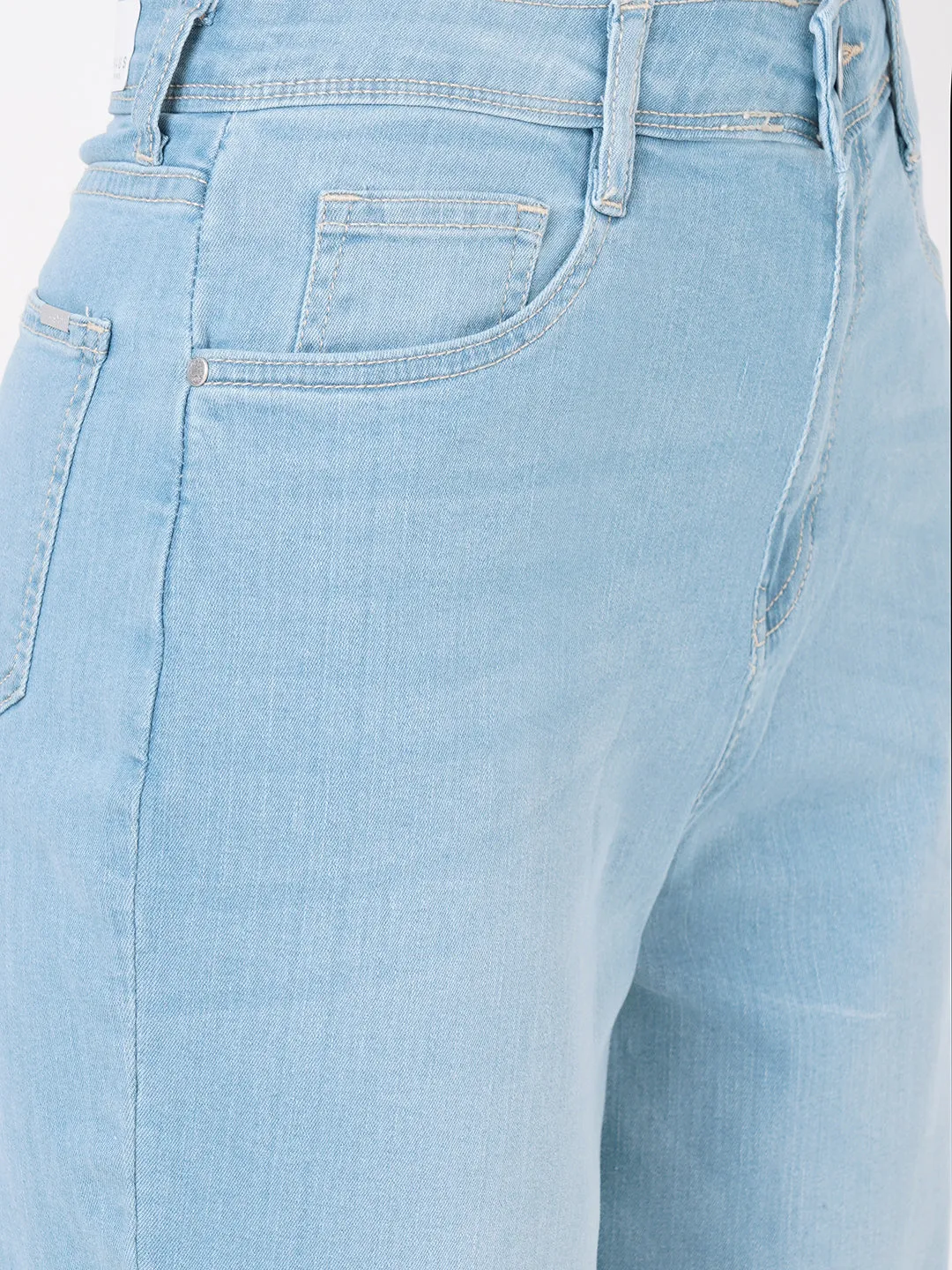 Women High-Rise Parallel Wide Leg Jeans