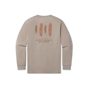 Youth SEAWASH™ Tee - Waterfowl Feathers - Long Sleeve
