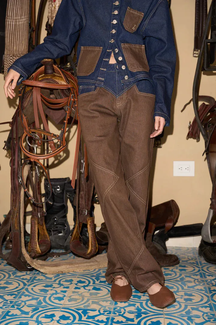 Zereno - Chrono Denim : Brown Two Tone