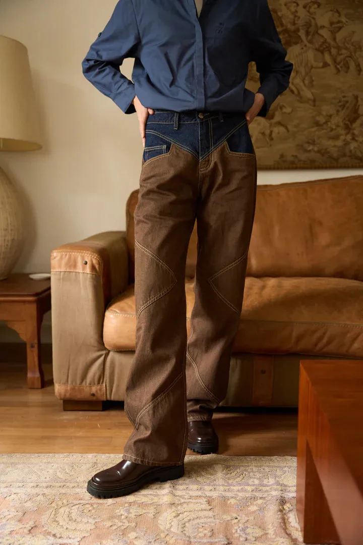 Zereno - Chrono Denim : Brown Two Tone