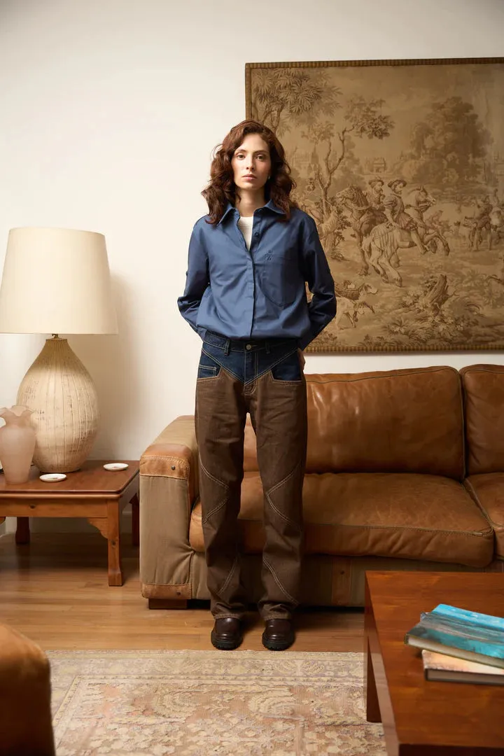 Zereno - Chrono Denim : Brown Two Tone